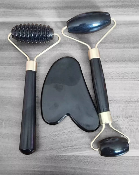 3-in-1 Jade Roller and Gua Sha Set