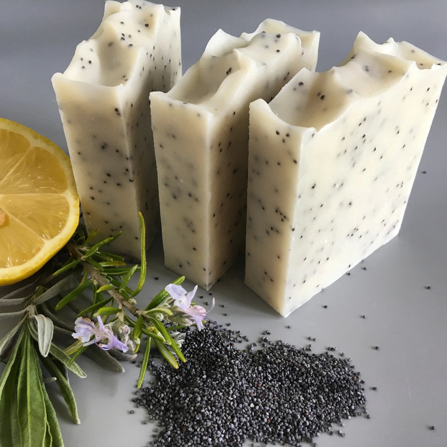 Natural Lemon & Poppy Seeds Soap